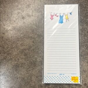 Colorful Laundry Line Notepad ~ jolie vie